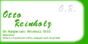 otto reinholz business card
